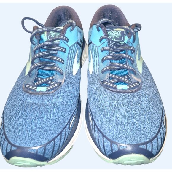 Brooks GTS 18 Blue Cushion Running Shoes Size 10 Lightweight Durable Design - Picture 3 of 9